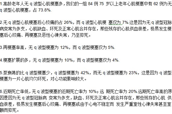 無Q波型心肌梗塞臨床特點(diǎn)是什么