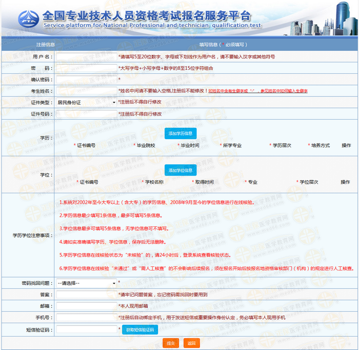 2019年執(zhí)業(yè)藥師考試報名注冊用戶名都需要填寫哪些信息？