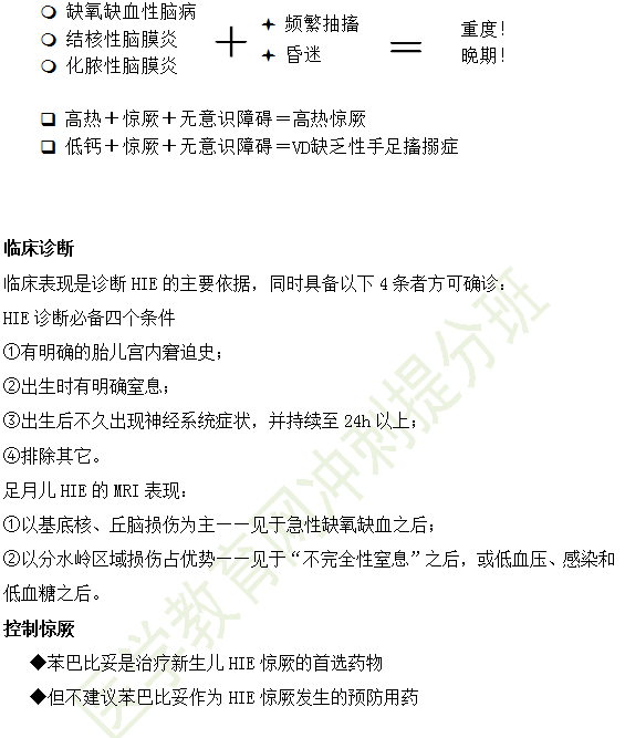 2019年臨床執(zhí)業(yè)醫(yī)師兒科學科目高頻考點