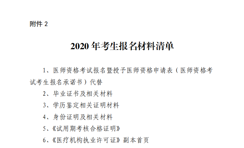 深圳醫(yī)師報名材料清單