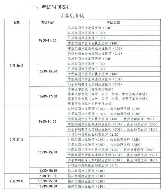 2020新疆筆試考試時(shí)間1