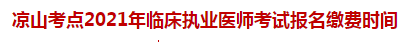 涼山考點(diǎn)2021年臨床執(zhí)業(yè)醫(yī)師考試報(bào)名繳費(fèi)時(shí)間