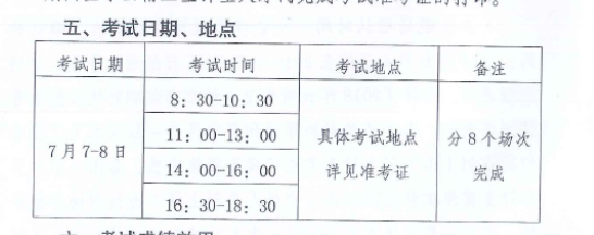 2018年云南高級(jí)職稱考試第二次時(shí)間