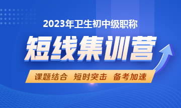 2023年衛(wèi)生資格考試短線集訓(xùn)營(yíng)