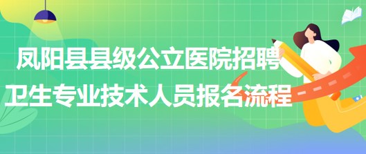 滁州市鳳陽縣縣級(jí)公立醫(yī)院招聘衛(wèi)生專業(yè)技術(shù)人員報(bào)名流程