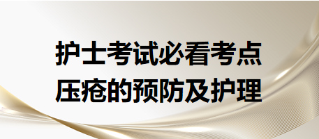 壓瘡的預(yù)防及護(hù)理-2024年護(hù)士考試必看考點